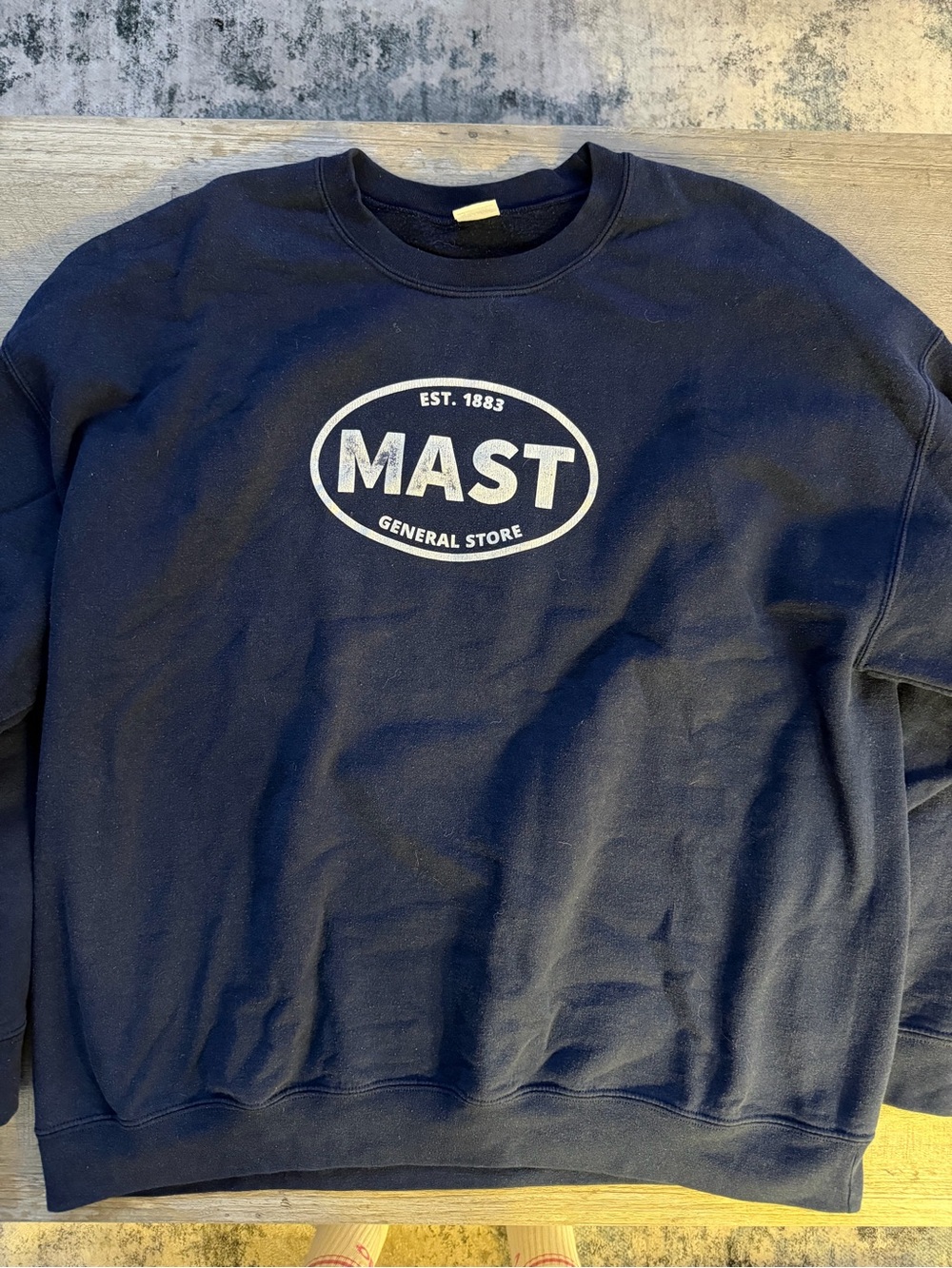 Navy Crewneck Sweatshirt - Men's Casual Pullover